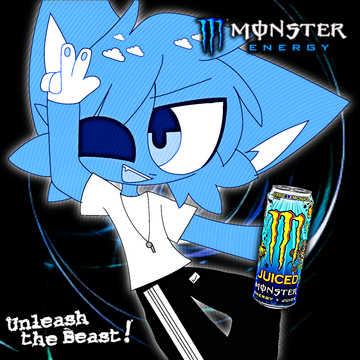 Y2K Cloudy Poster - Drawn by my AMAZINGG friend Bloo!