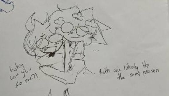 Another Cute doodle of Kaito & Cloudy by my friend Kaito!!