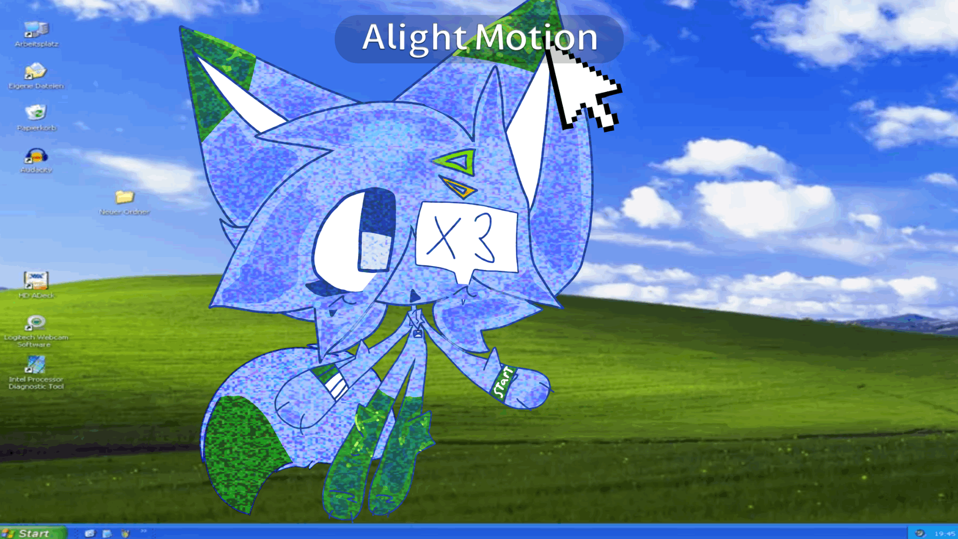 SUPER Cute Luna gif drawn by my friend Willowfoxie!