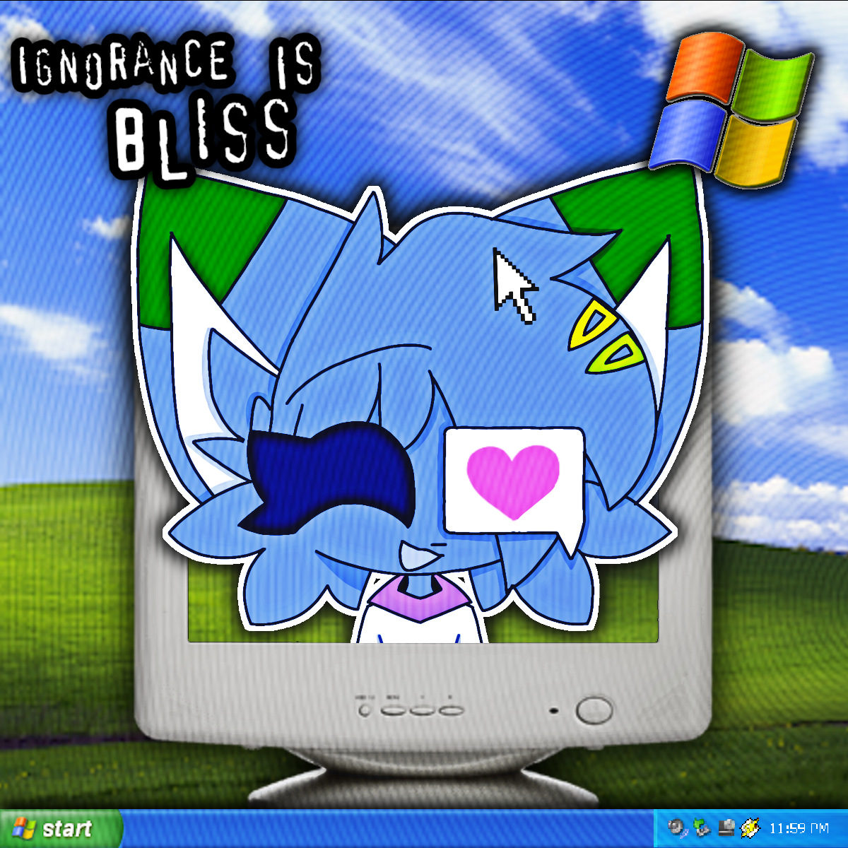 Y2K Luna Poster - Drawn by my AMAZINGG friend Bloo!