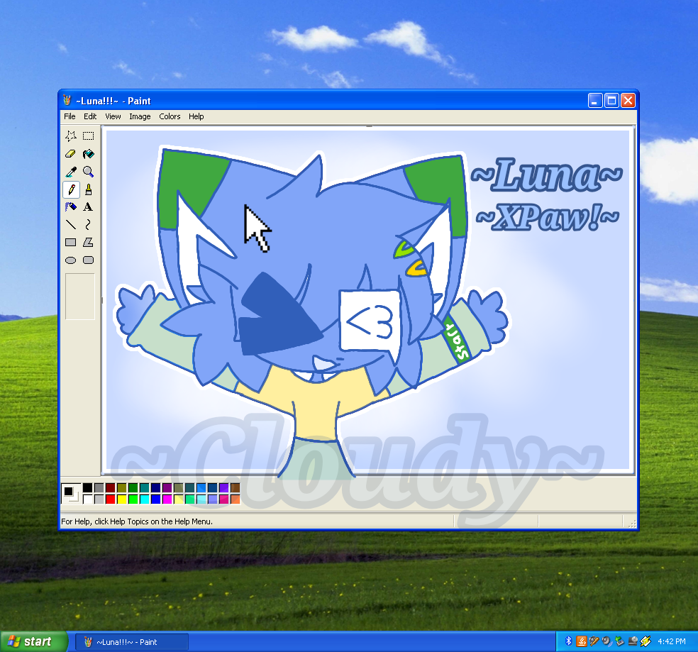 Luna in Paint!