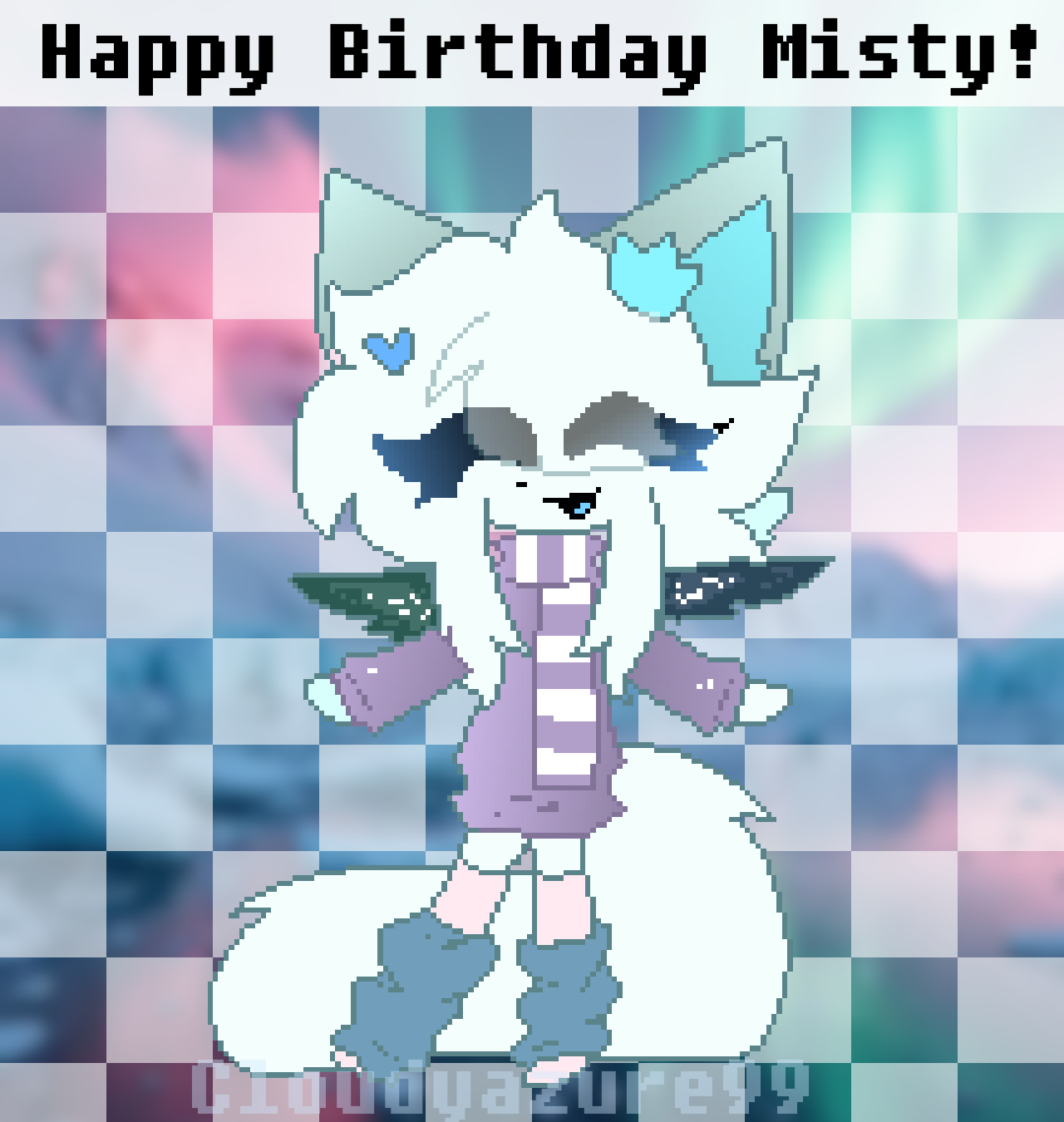 Birthday art for Misty (MoonKittyAnimations on YT)