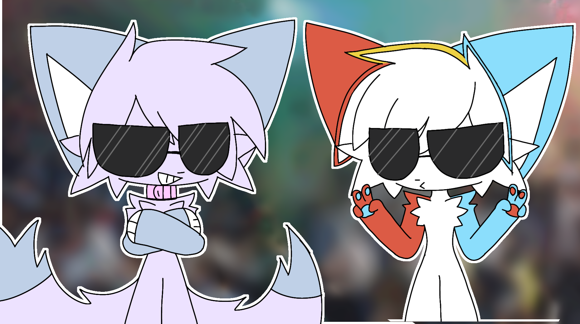 Windrush and Fiesta (ItsaBloo's OC) For an album cover